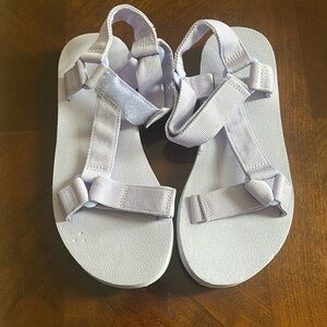 Purple open toed sandals